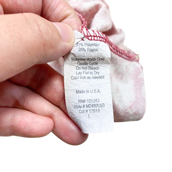 Vintage Babydoll Top Blouse Smocked Half Sleeve Paisley Womens Large Boho Y2K - Picture 5 of 7